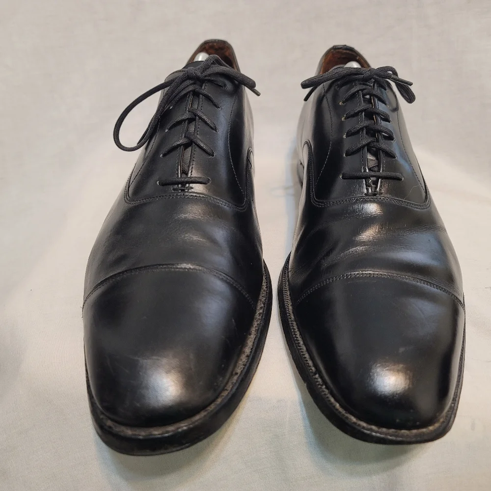 Church's Custom Grade Men Size 11.5C Black Leather Captoe Oxford Dress Shoes - Picture 3 of 12